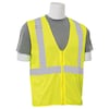 Erb Safety Safety Vest, Economy, Mesh, Class 2, S363, Hi-Viz Lime, 2XL 61448
